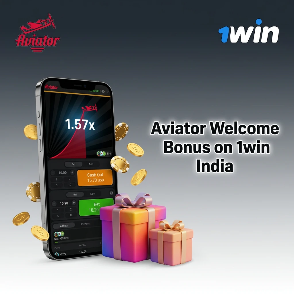 1win India welcome bonus for Aviator: up to 170% across four deposits starting at ₹444 minimum deposit